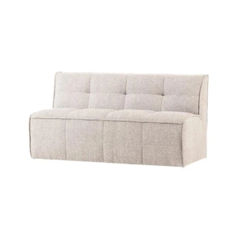 Cluster Eetkamerbank Met rugleuning Bouclé Zand beige