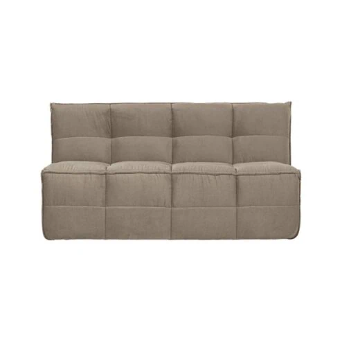 Cluster Eetkamerbank Met rugleuning Velvet Warm taupe