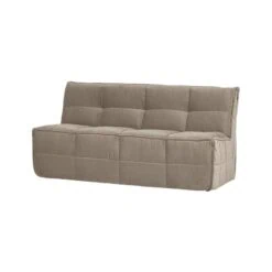 Cluster Eetkamerbank Met rugleuning Velvet Warm taupe