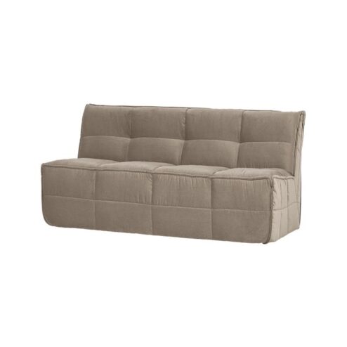 Cluster Eetkamerbank Met rugleuning Velvet Warm taupe