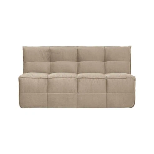 Cluster Eetkamerbank Met rugleuning Velvet Zacht beige