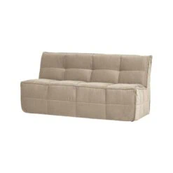 Cluster Eetkamerbank Met rugleuning Velvet Zacht beige