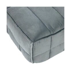 Cluster Hocker Velvet Turquoise blauw 104cm