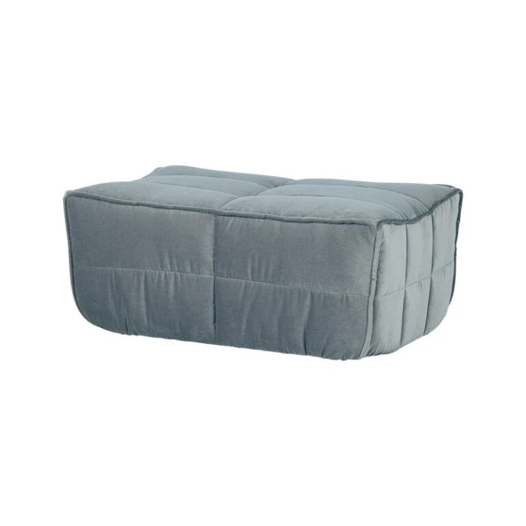 Cluster Hocker Velvet Turquoise blauw 104cm