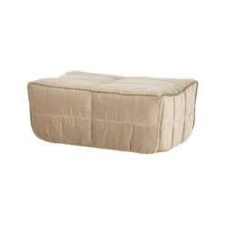 Cluster Hocker Velvet Zacht beige 104cm