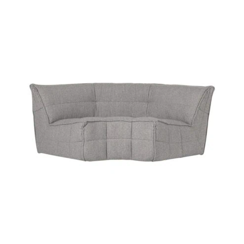Cluster Hoekelement Bouclé Warm grijs