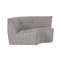 Cluster Hoekelement Bouclé Warm grijs