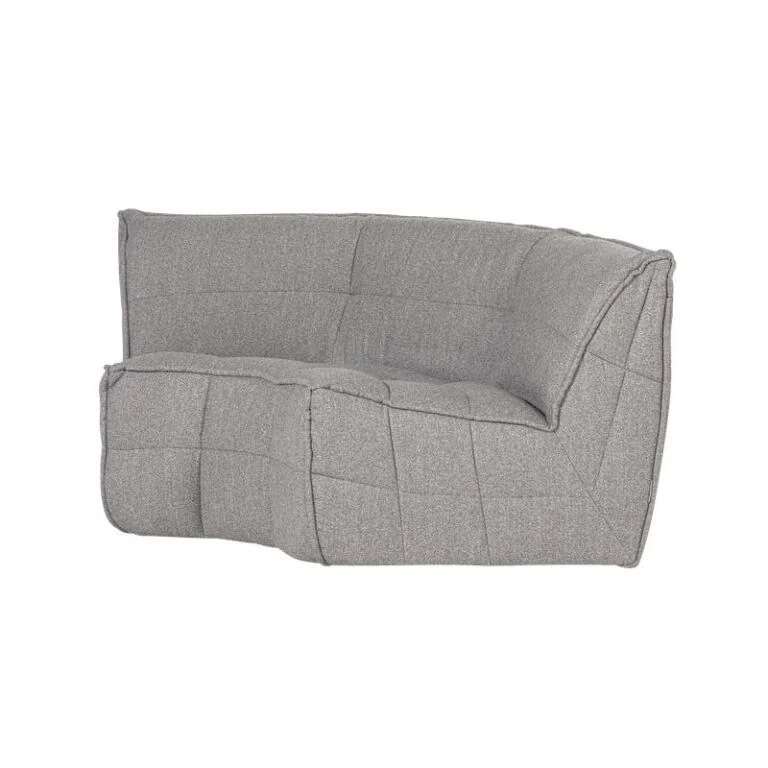 Cluster Hoekelement Bouclé Warm grijs