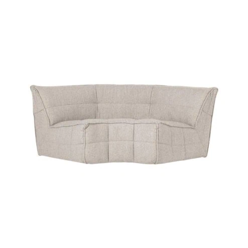 Cluster Hoekelement Bouclé Zand beige