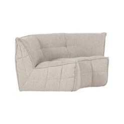Cluster Hoekelement Bouclé Zand beige