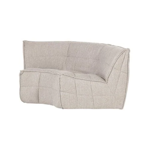 Cluster Hoekelement Bouclé Zand beige
