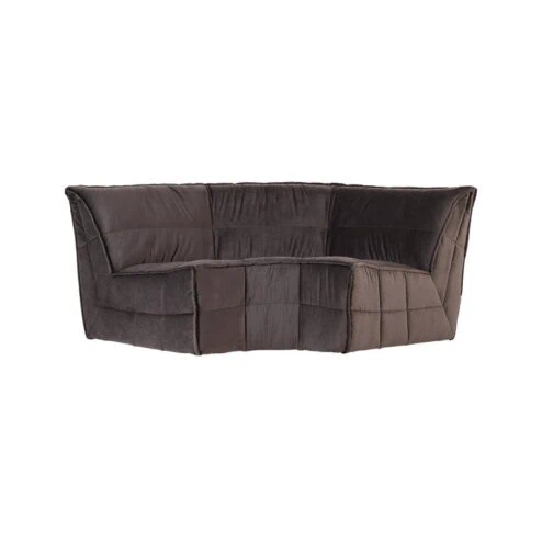 Cluster Hoekelement Velvet Chocolade bruin