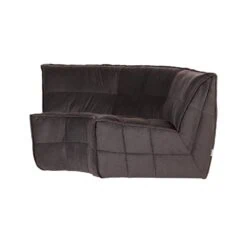 Cluster Hoekelement Velvet Chocolade bruin