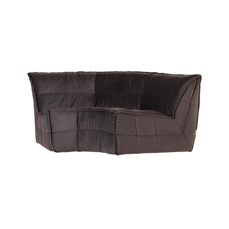 Cluster Hoekelement Velvet Chocolade bruin