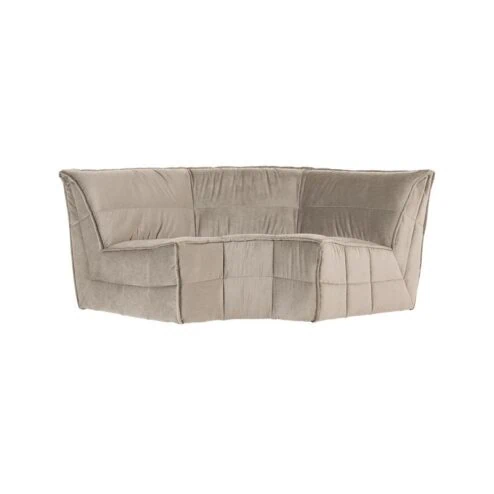 Cluster Hoekelement Velvet Warm taupe