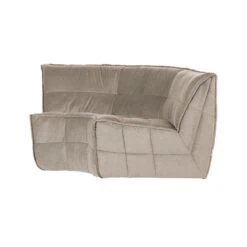 Cluster Hoekelement Velvet Warm taupe