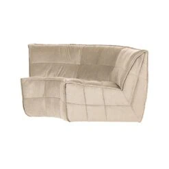Cluster Hoekelement Velvet Zacht beige