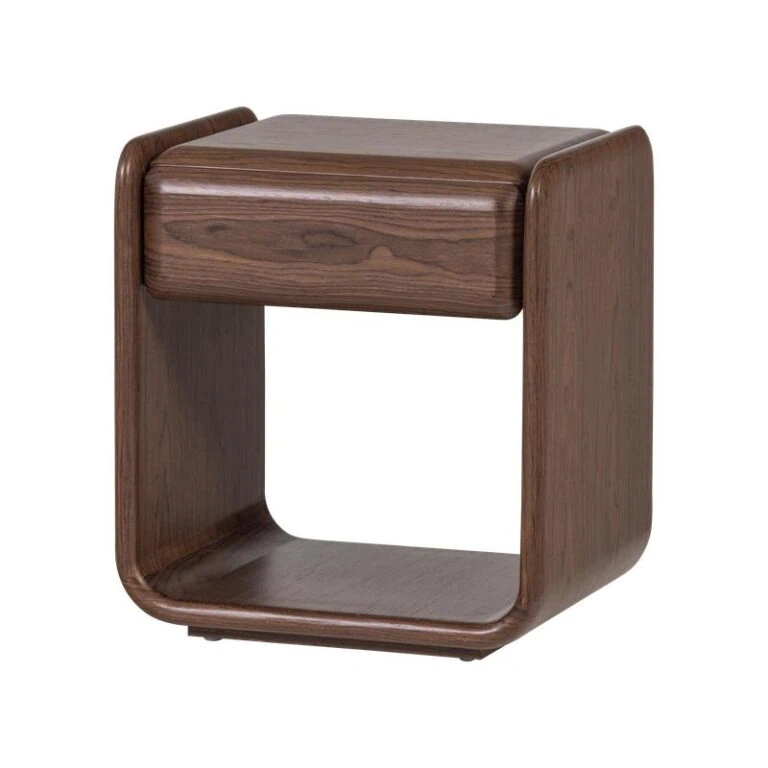 Elura Nachtkastje 1 lade Fineer Bruin 51cm