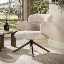 Federico Fauteuil Hoven Zand-bruin