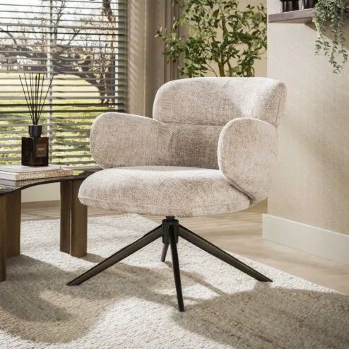 Federico Fauteuil Hoven Zand-bruin