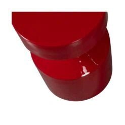 Ferry Bijzettafel rond Metaal Rood 30cm