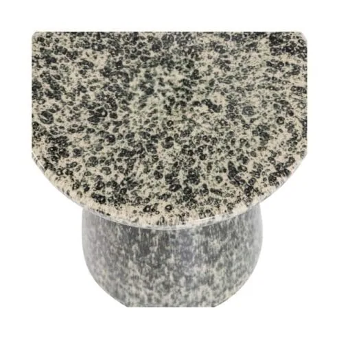 Fleck Bijzettafel rond Keramiek Donkergrijs 35cm