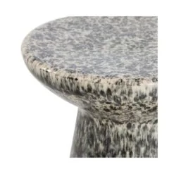Fleck Bijzettafel rond Keramiek Donkergrijs 35cm