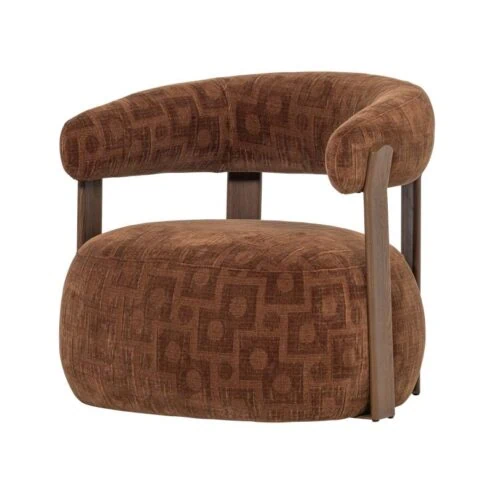 Foon Fauteuil Structuurstof Bruin