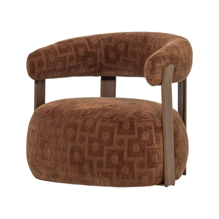 Foon Fauteuil Structuurstof Bruin