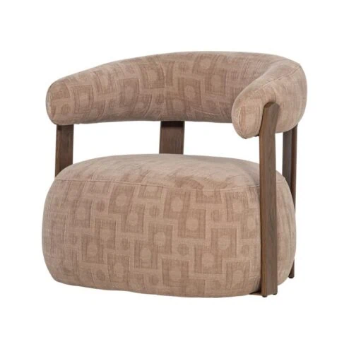 Foon Fauteuil Structuurstof Zand