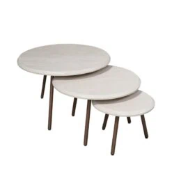Franklin salontafel set van 3 zand
