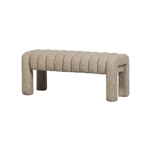 Frex Bankje Bouclé Bruin 110cm