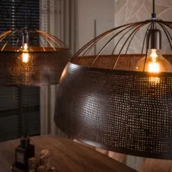 Glenn 2-lichts Hanglamp Antiek koper