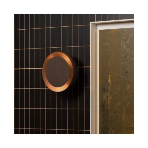 Gloomy Wandlamp Rond Bruin 30cm