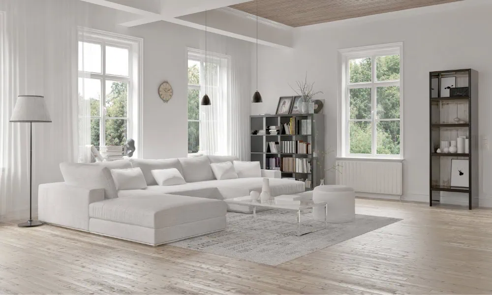 Grote woonkamer inrichten