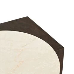 Jessie Bijzettafel Bruin Marmer 60 cm
