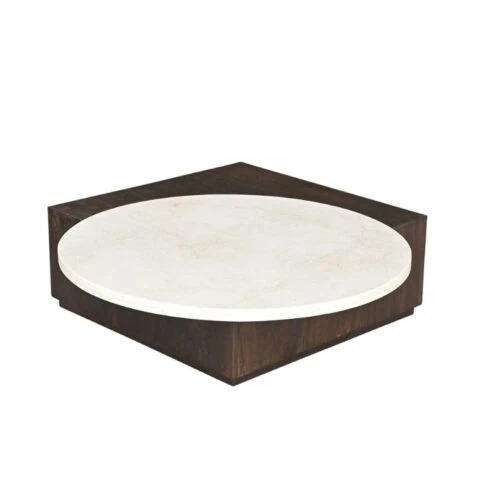 Jessie Salontafel Bruin Marmer 103 cm