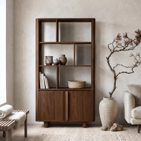 Jessy Boekenkast walnoot 120cm