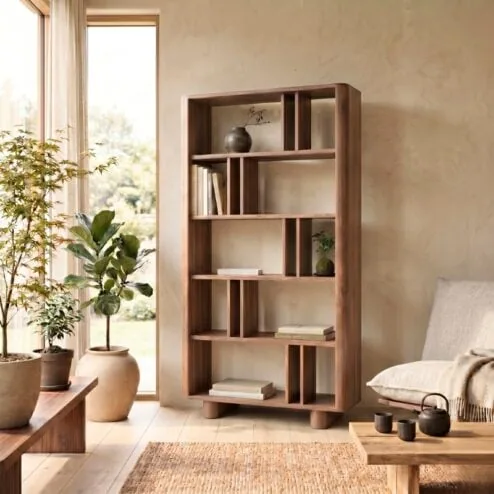 Jessy Open kast bruin 110cm