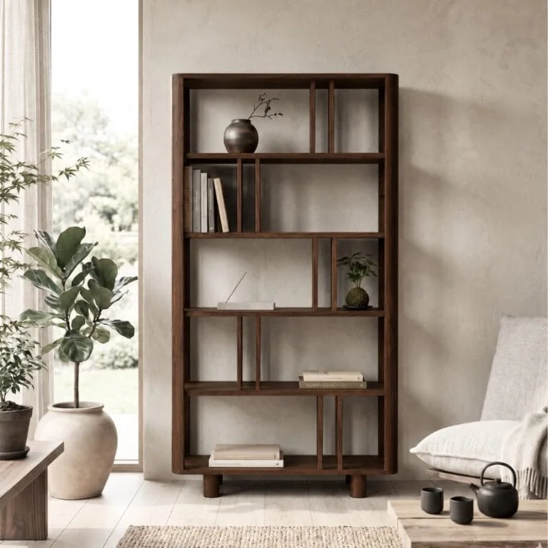 Jessy Open kast walnoot 110cm