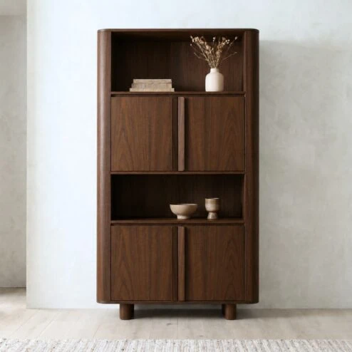 Jessy Wandkast Walnoot 120cm
