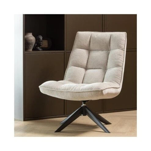 Jouke Draaifauteuil Chenille Naturel