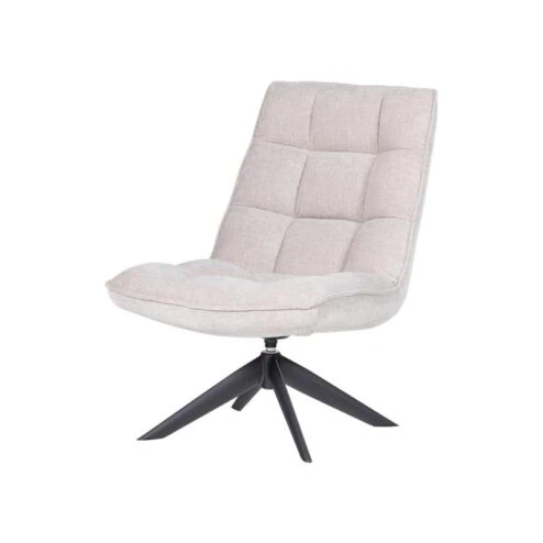 Jouke Draaifauteuil Chenille Naturel