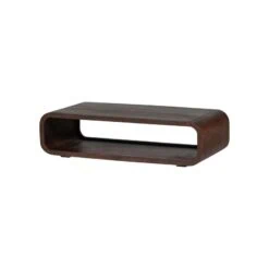 Kinu Salontafel Mangohout Donkerbruin 120cm