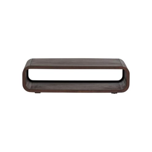 Kinu Salontafel Mangohout Donkerbruin 120cm