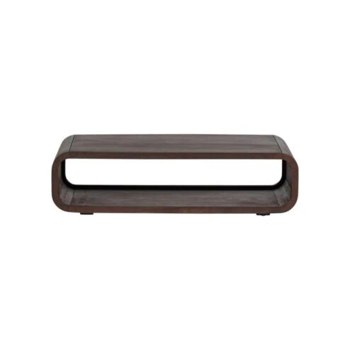 Kinu Salontafel Mangohout Donkerbruin 120cm