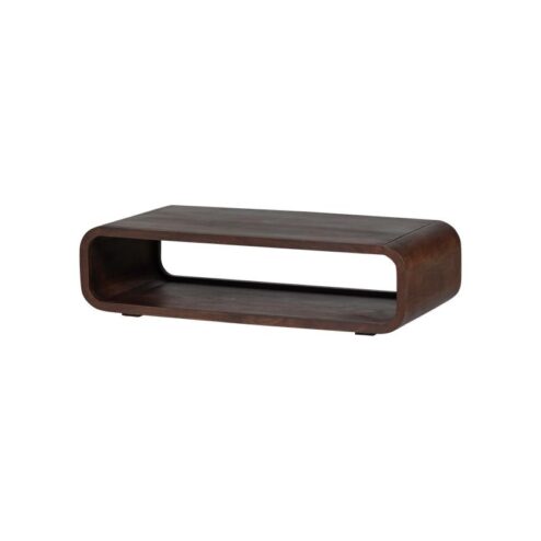 Kinu Salontafel Mangohout Donkerbruin 120cm