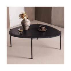Kota Salontafel Organisch Zwart 92cm