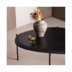 Kota Salontafel Organisch Zwart 92cm
