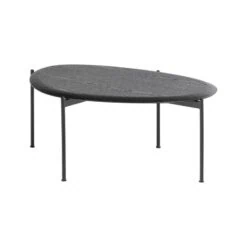 Kota Salontafel Organisch Zwart 92cm